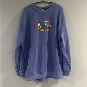 Nassau Bahamas Blue Sweater